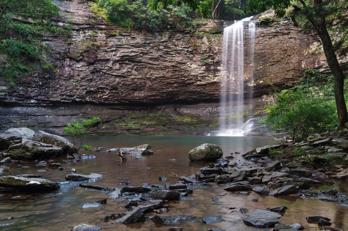 Cherokee Falls on Daniel Creek at Cloudland Canyon State Park in Georgia.