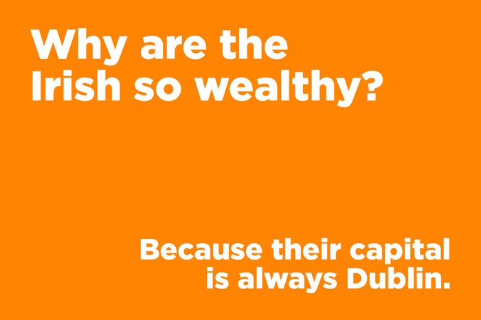 corny joke irish wealthy