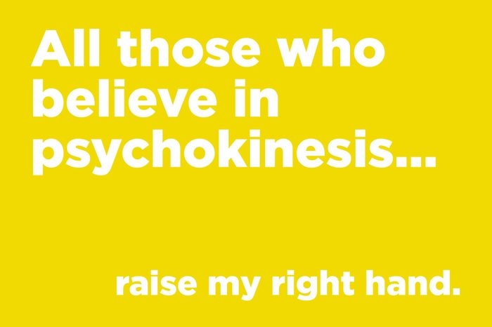 corny joke psychokinesis