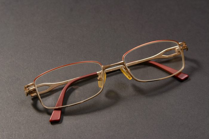 glasses of years on a dark surface