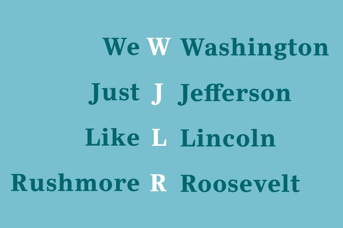 mount rushmore mnemonic device
