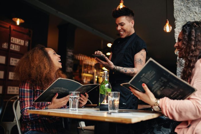 server at restaurant