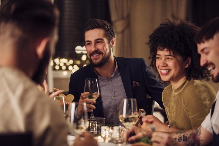 friends at dinner
