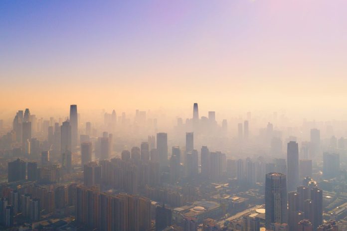polluted city