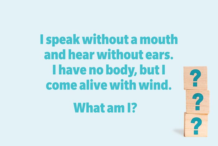 I speak without a mouth and hear without ears. I have no body, but I come alive with wind. What am I?