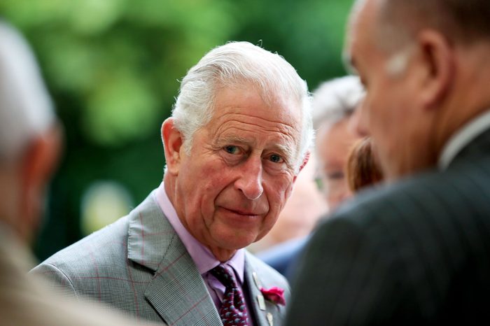 Prince Charles arrives for a visit to Woolcool in Stone, Staffordshire, to learn how they use sheep's wool to create alternative sustainable packaging for food and medicine. 19 Jul 2019