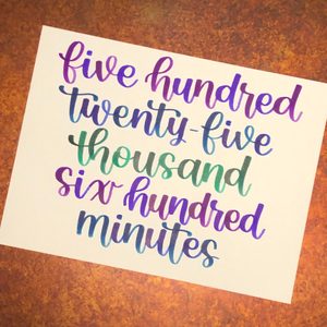 Colorful calligraphy displays 