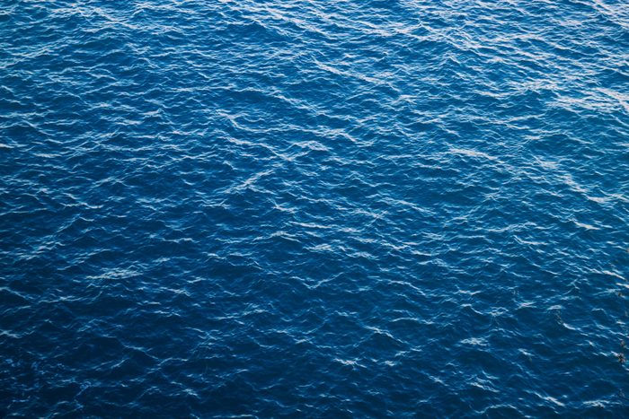 blue water