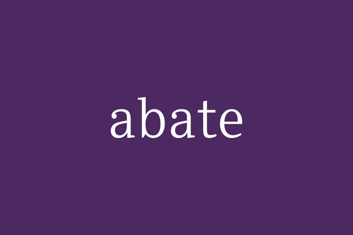 Fancy Word Abate