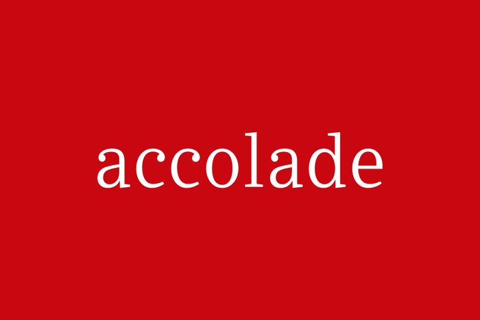 Fancy Word Accolade