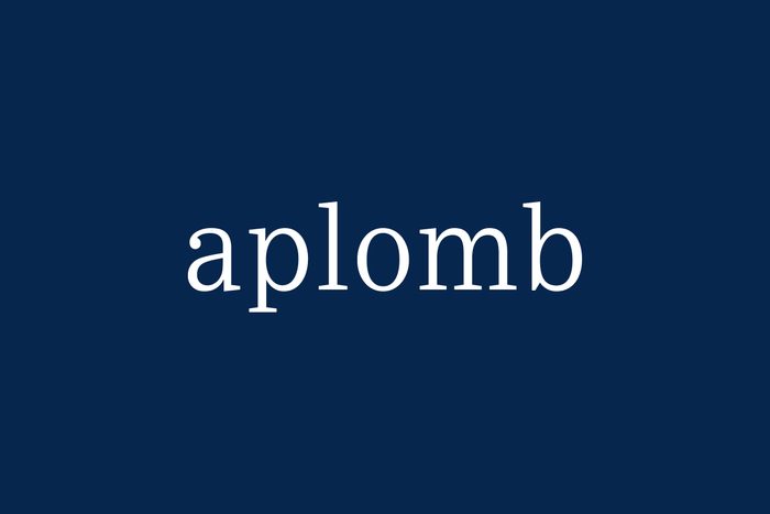 Fancy Word Aplomb