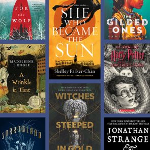 Books with varied covers displayed, featuring titles like 