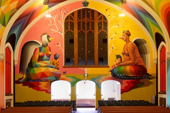 Denver, Colorado - February 24, 2019: The International Church of Cannabis, home church for Elevationism, a new religion.
