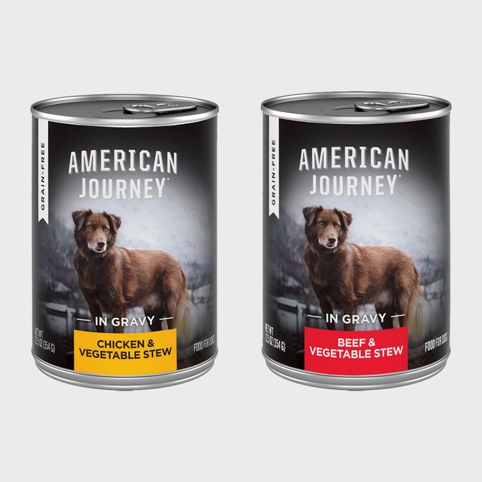 Two cans labeled 