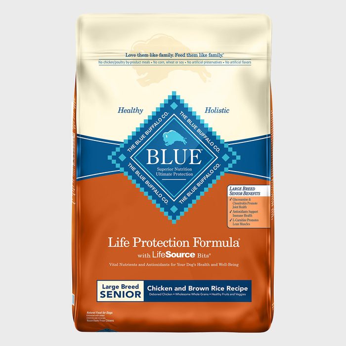 Dog food bag featuring 