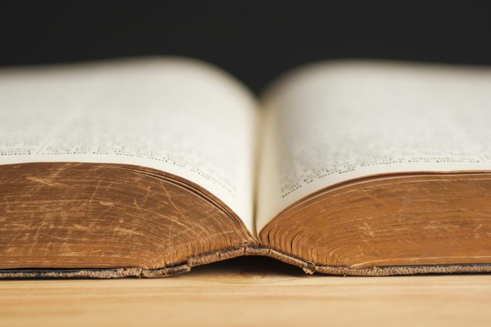 open classic book