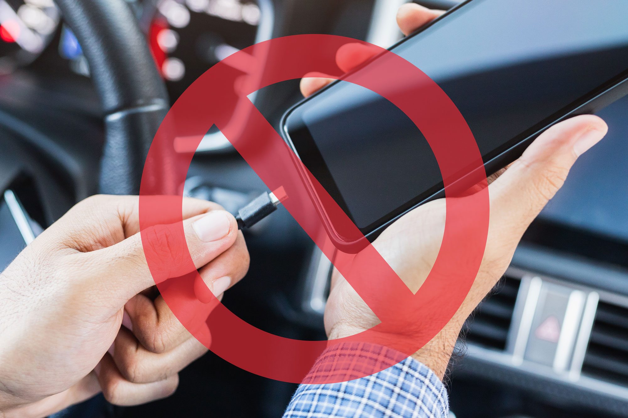 Why You Should Never Charge Your Phone in Rental Cars
