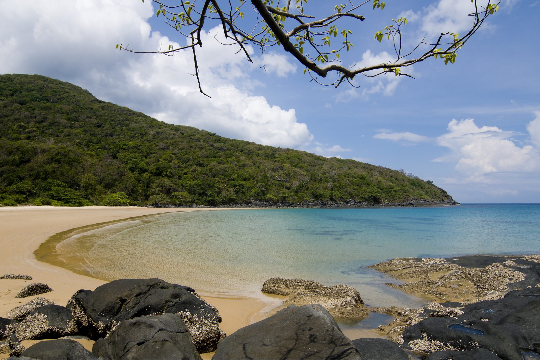 Beautiful Dam Trau beach in Condao island, Vietnam