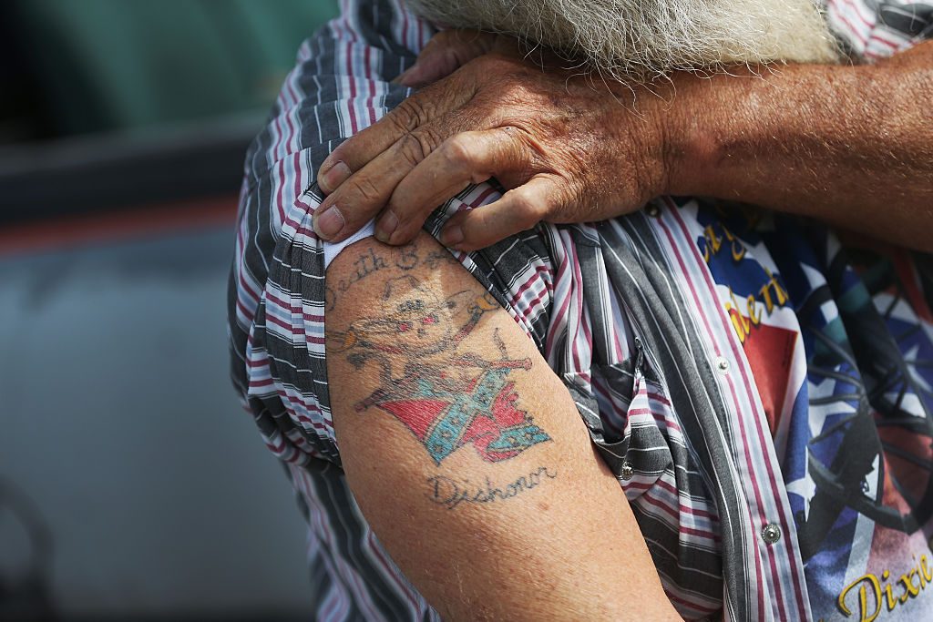 Confederate Flag Supporters Hold American And Southern Flag Rally In Florida