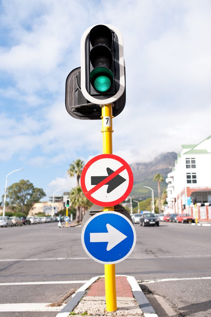 To turn right or not to turn