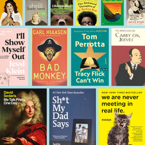 Book covers arranged in a grid showcase various titles and colorful designs, highlighting diverse themes and authors in a visually engaging layout.