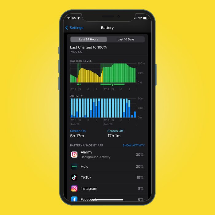 Batter Usage On Iphone