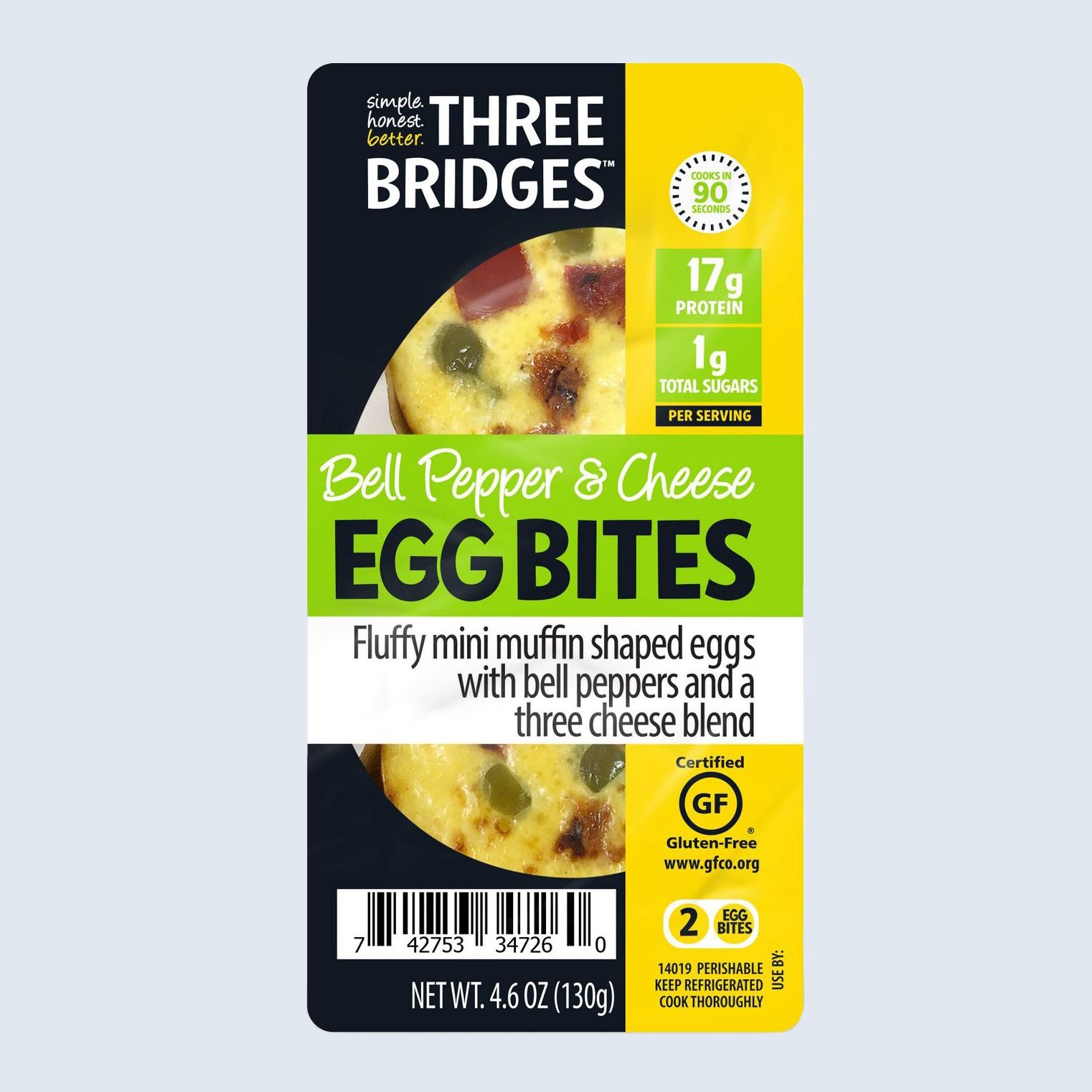 Three Bridges Bell Pepper & Cheese Egg Bites