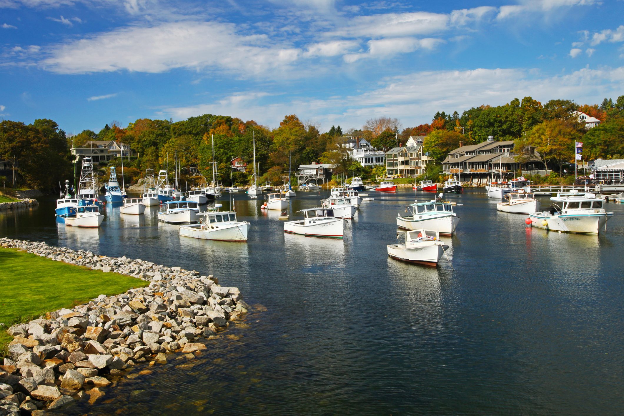 Boats in Perkins Cove, Ogunquit, Maine