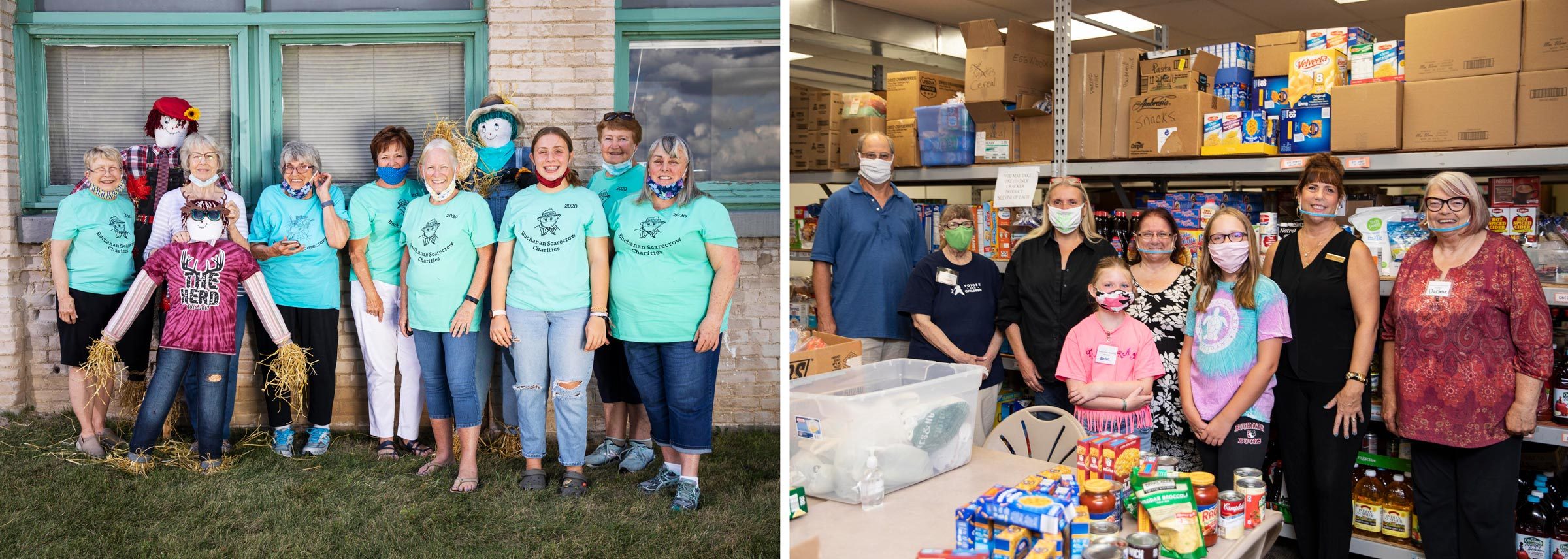 volunteers at Buchanan Scarecrows and RAM