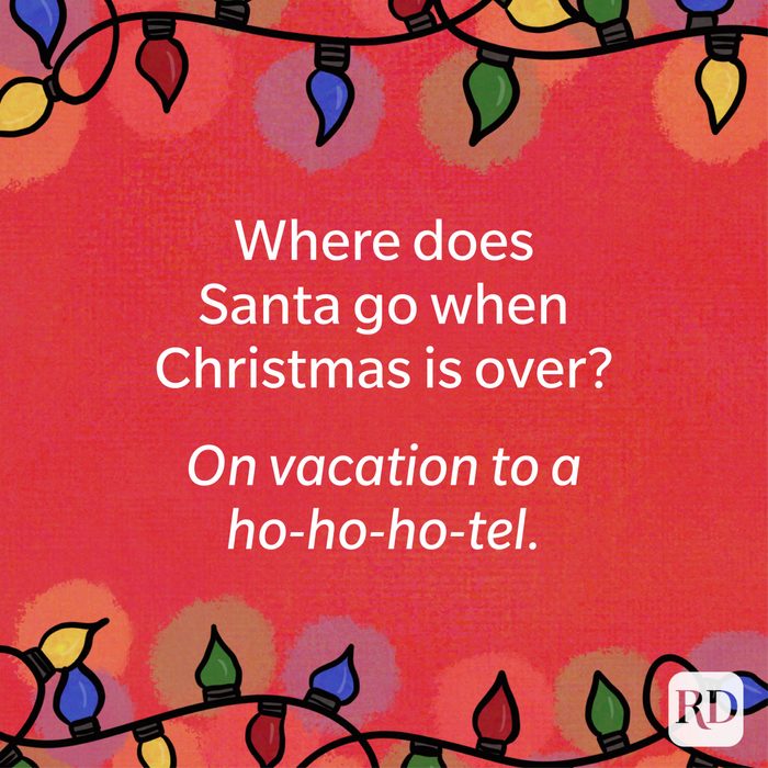 Where does Santa go when Christmas is over?