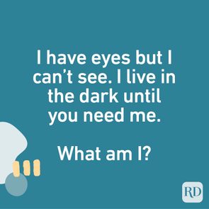 Text asks a riddle: 