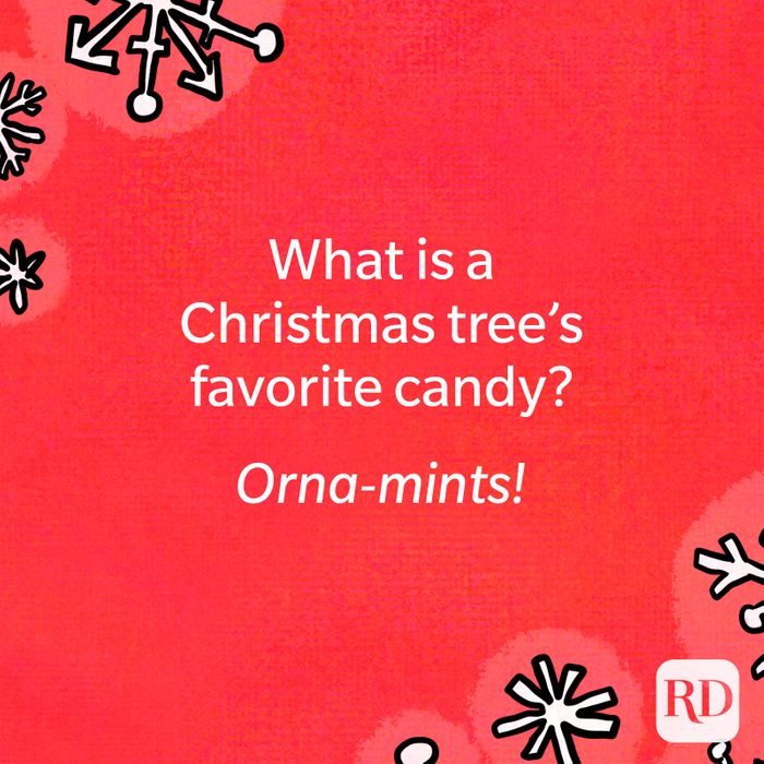 What is a Christmas tree's favorite candy?