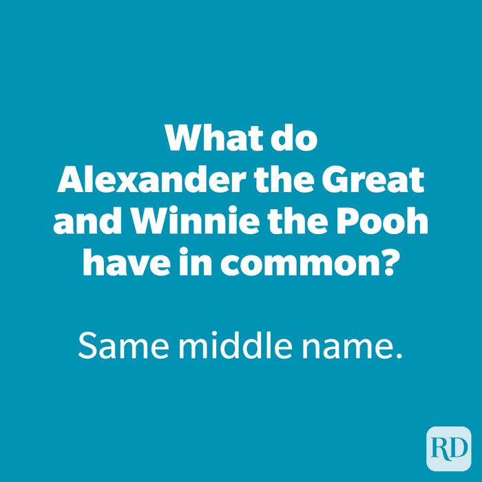 What do Alexander the Great and Winnie the Pooh have in common?
