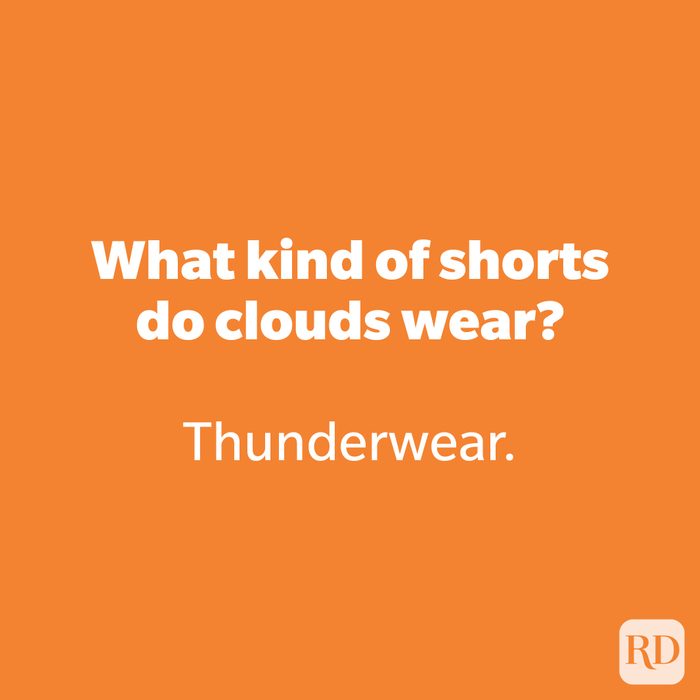 What kind of shorts do clouds wear?