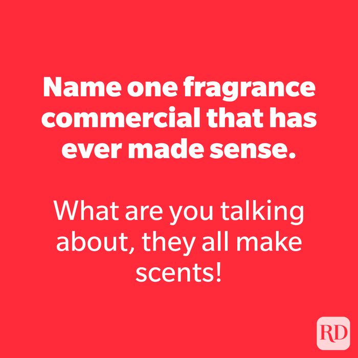 Name one fragrance commercial that has ever made sense.