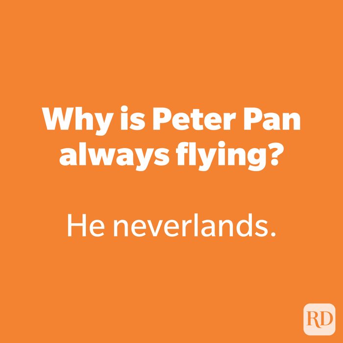 Why is Peter Pan always flying?