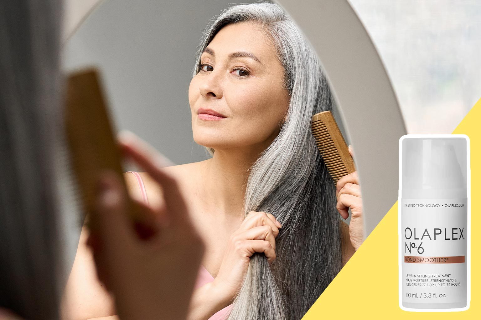 Rd Grey Hair Gettyimages 1317784575 Bond Smoother Reparative Styling Creme Via Sephora