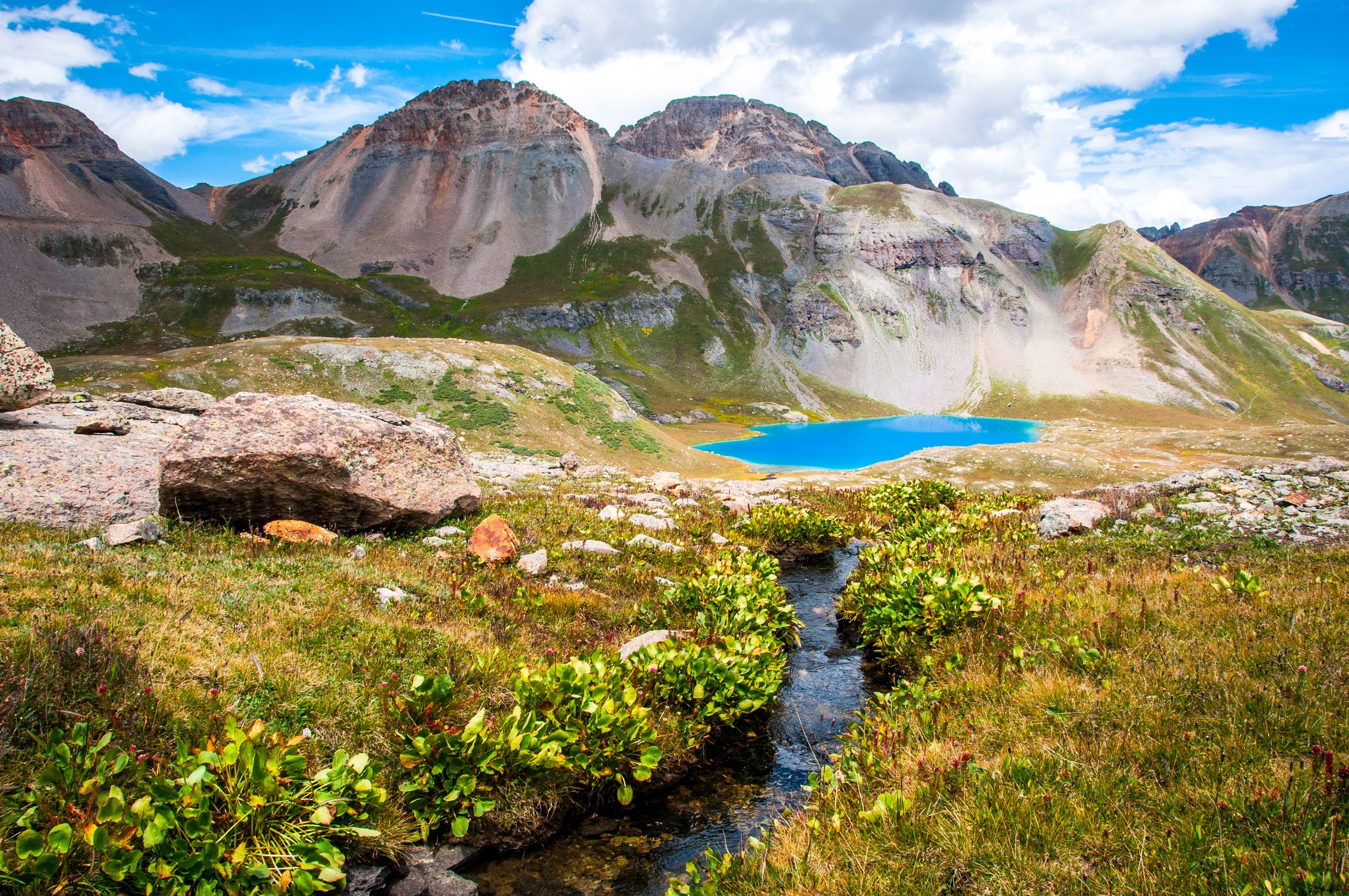 The gorgeous Ice Lake Basin near Silverton, Colorado