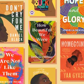 Book covers displayed; vibrant, colorful designs and bold text; titles include 