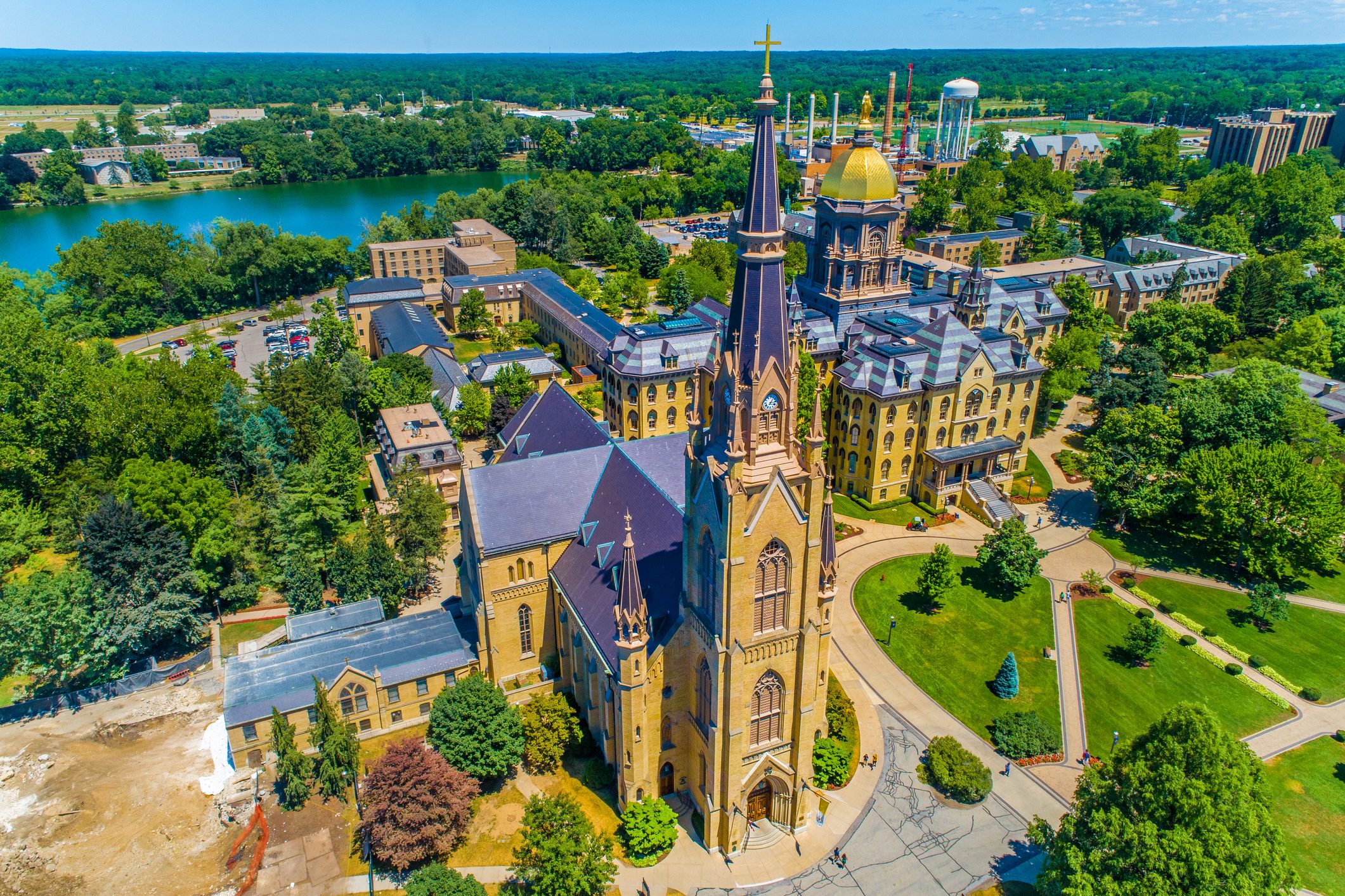The Basilica of the Sacred Heart on the University of Notre Dame Campus, South Bend, Indiana