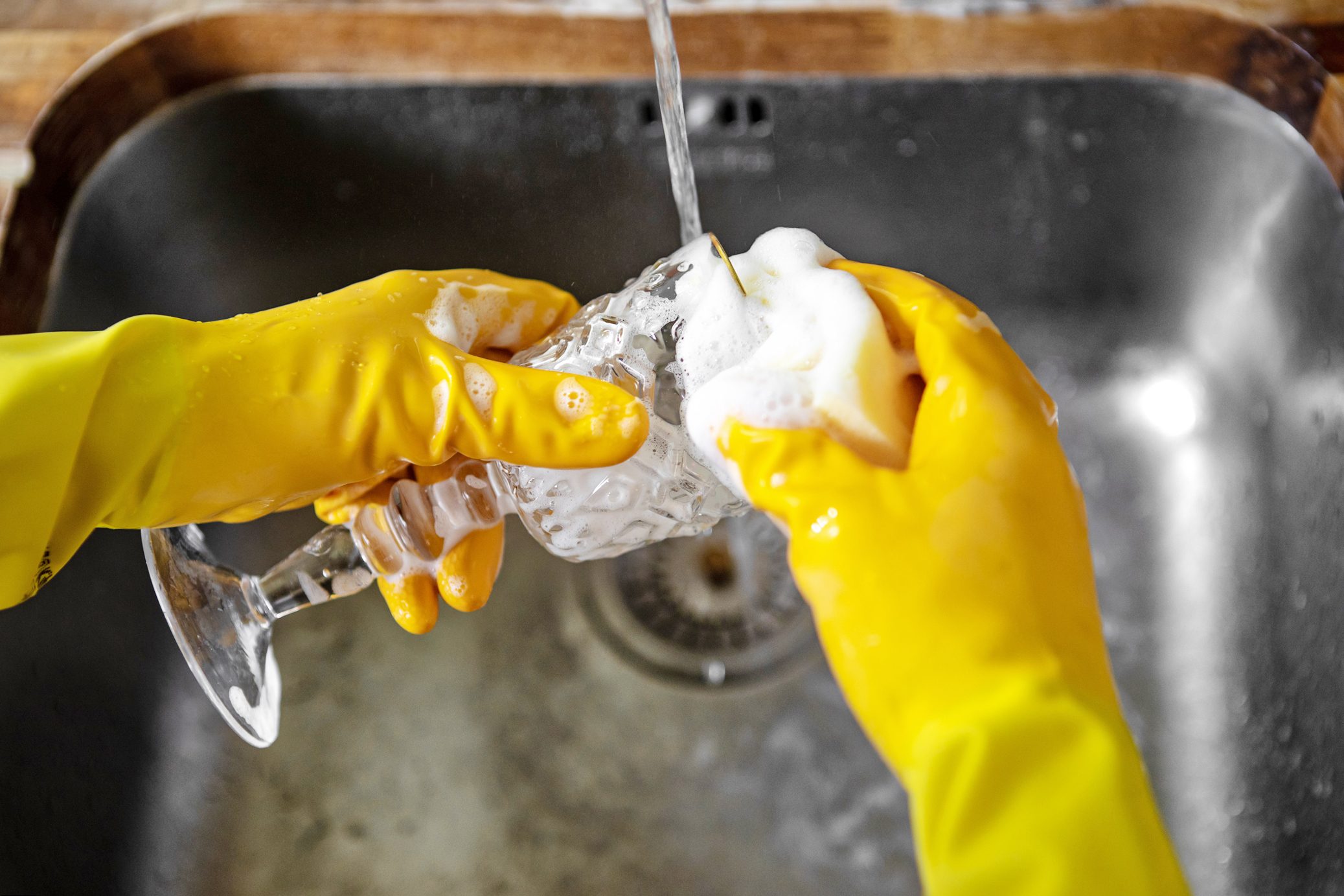 wear gloves to do chores