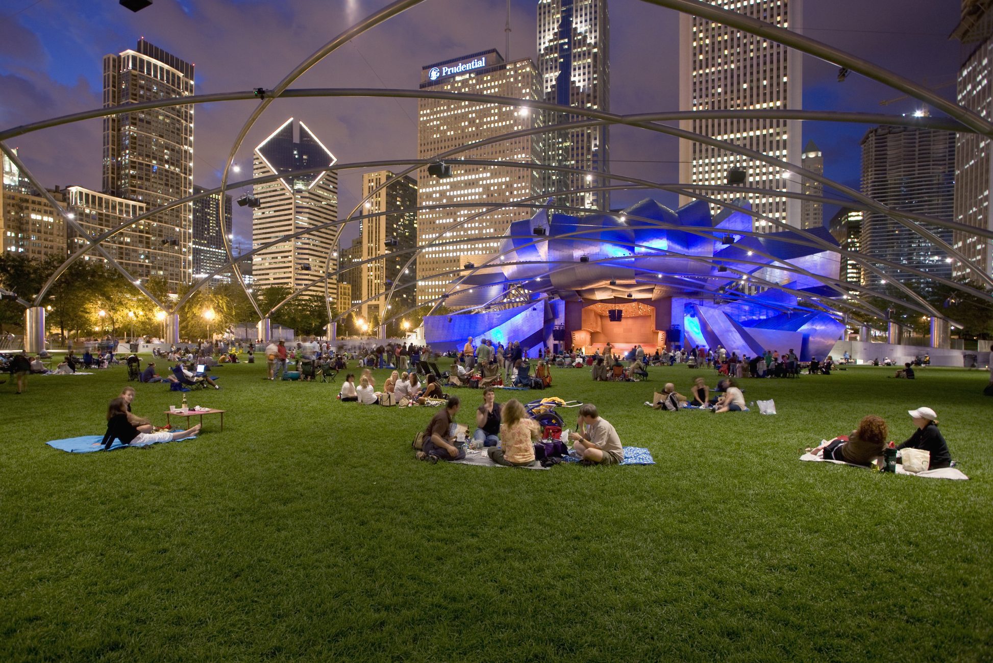 Jay Pritzker Pavillon at Millennium Park, Chicago, Illinois
