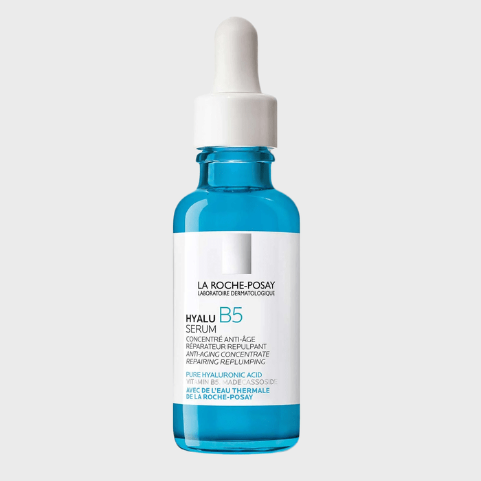 Blue bottle with a dropper, labeled 