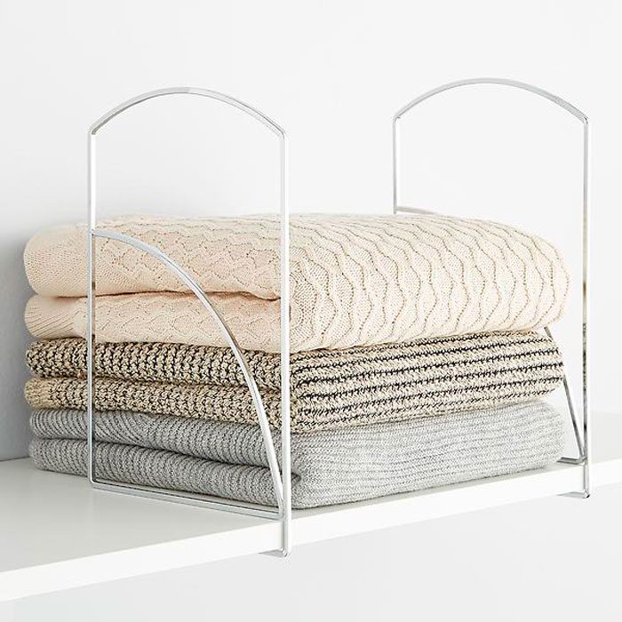 Lynk Tall Chrome Solid Shelf Dividers