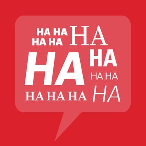 Text in a speech bubble repeatedly says 
