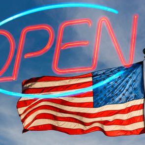 Neon sign displaying 