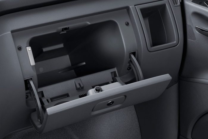 empty car glove box