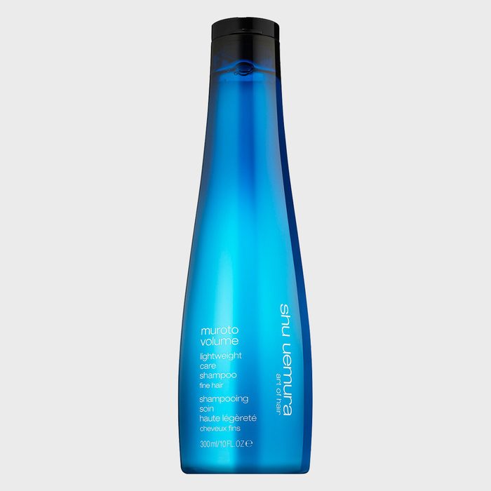 Blue bottle labeled 