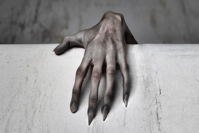 scary demon hand