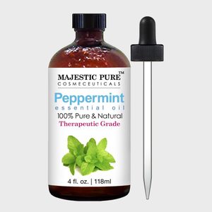Brown bottle with dropper displaying 